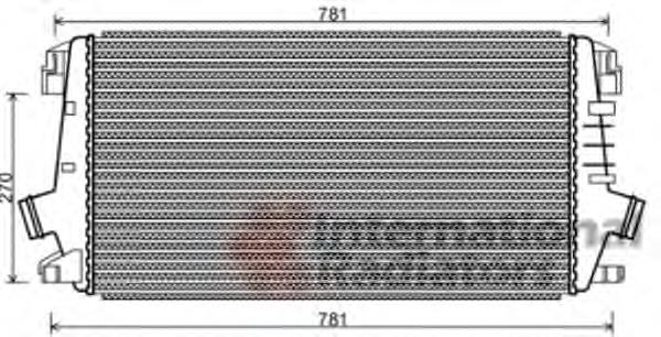 37004550 VAN Wezel radiador de intercooler