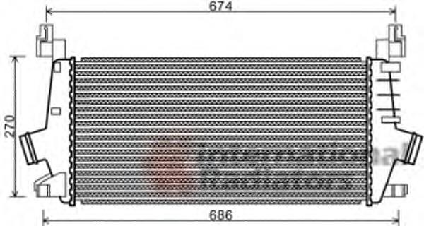 37004548 VAN Wezel radiador de intercooler