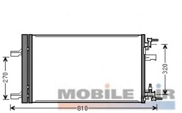 37005499 VAN Wezel radiador de aparelho de ar condicionado