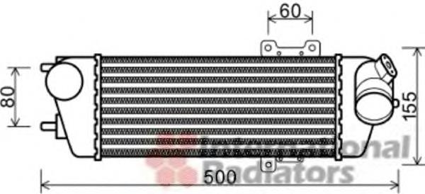 630 302 Hart radiador de intercooler