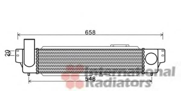 96384 Nissens radiador de intercooler