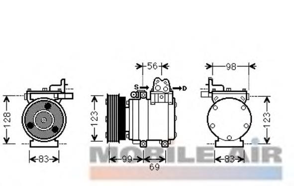 K19047 Meat&Doria compressor de aparelho de ar condicionado