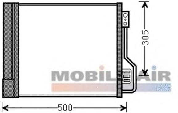 29005013 VAN Wezel radiador de aparelho de ar condicionado