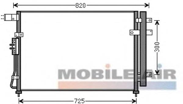 Radiador de aparelho de ar condicionado 83005138 VAN Wezel