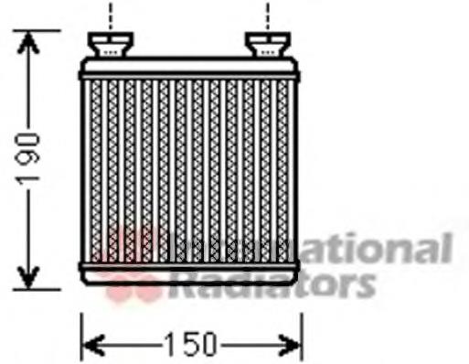 72072 Nissens radiador de forno (de aquecedor)