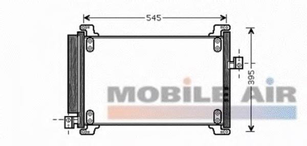 Radiador de aparelho de ar condicionado 17005327 VAN Wezel