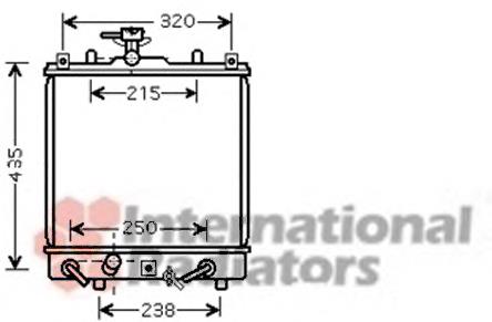 Radiador de esfriamento de motor 52002095 VAN Wezel