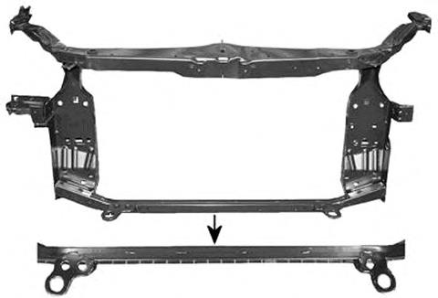 3388678 VAN Wezel suporte do radiador montado (painel de montagem de fixação das luzes)