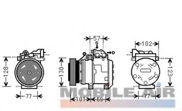 101264 Airstal compressor de aparelho de ar condicionado