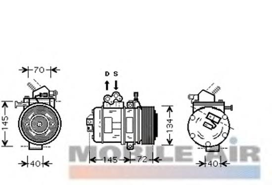 Compressor de aparelho de ar condicionado 5300K388 VAN Wezel