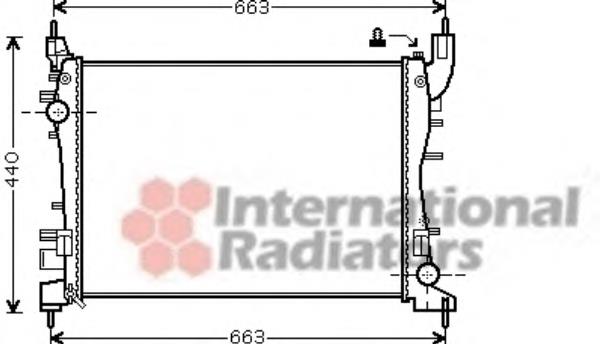 17002358 VAN Wezel radiador de esfriamento de motor