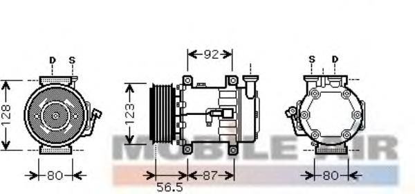 20A1442 Eaclima compressor de aparelho de ar condicionado