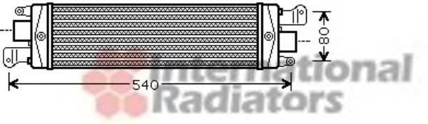 Radiador de intercooler 17004337 VAN Wezel