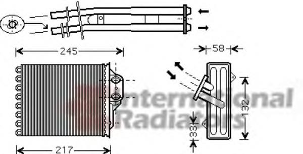 77364840 Fiat/Alfa/Lancia radiador de forno (de aquecedor)