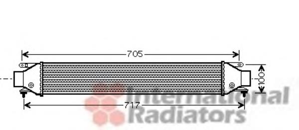 Radiador de intercooler 17004355 VAN Wezel