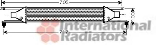 17004354 VAN Wezel radiador de intercooler