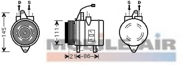 Compressor de aparelho de ar condicionado 8100K079 VAN Wezel