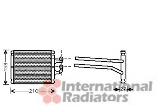 83006067 VAN Wezel radiador de forno (de aquecedor)