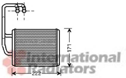 83006076 VAN Wezel радиатор печки