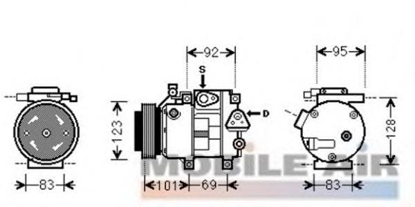 8200K214 VAN Wezel compressor de aparelho de ar condicionado