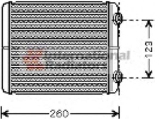 43006344 VAN Wezel radiador de forno (de aquecedor)