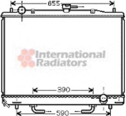 32002170 VAN Wezel radiador de esfriamento de motor