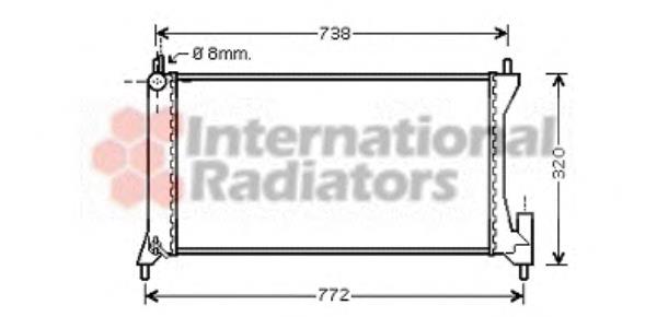 630749 Nissens radiador de esfriamento de motor