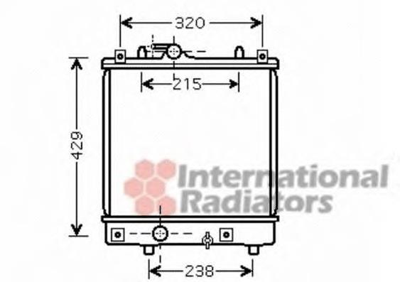 Radiador de esfriamento de motor 37002382 VAN Wezel