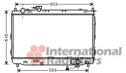 83002084 VAN Wezel radiador de esfriamento de motor