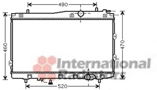 Radiador de esfriamento de motor 83002087 VAN Wezel