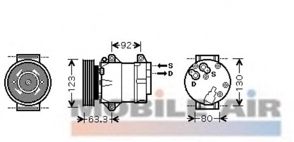 4300K369 VAN Wezel compressor de aparelho de ar condicionado