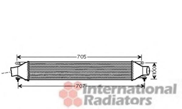 37004422 VAN Wezel radiador de intercooler