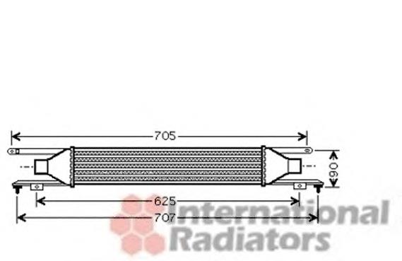 37004420 VAN Wezel radiador de intercooler