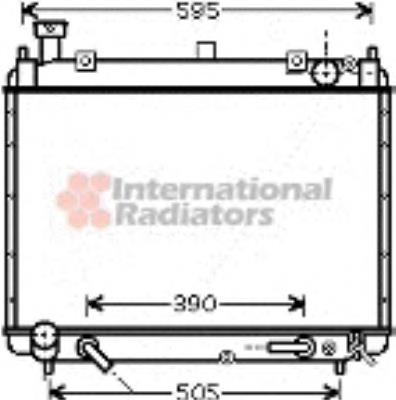 Radiador de esfriamento de motor 53002340 VAN Wezel