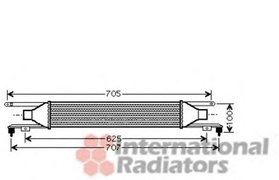 37004421 VAN Wezel radiador de intercooler