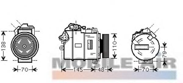 0600K317 VAN Wezel compressor de aparelho de ar condicionado