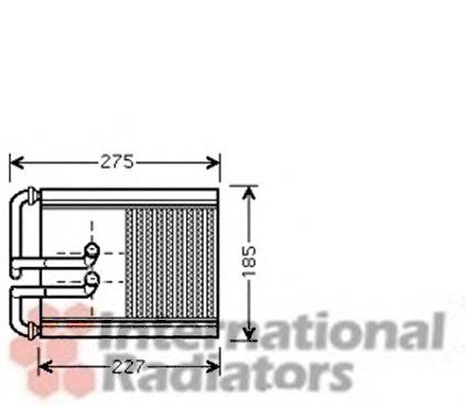 82006168 VAN Wezel radiador de forno (de aquecedor)