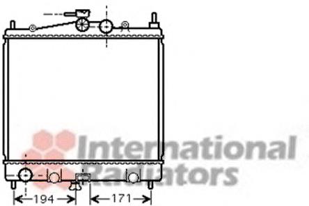 13002247 VAN Wezel radiador de esfriamento de motor