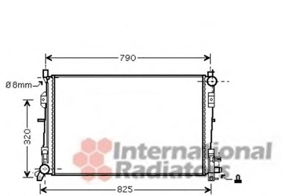 07002092 VAN Wezel radiador de esfriamento de motor