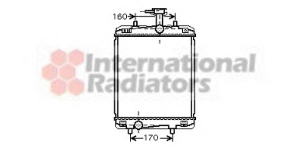 53002363 VAN Wezel radiador de esfriamento de motor