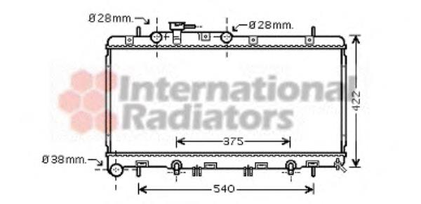 51002059 VAN Wezel radiador de esfriamento de motor