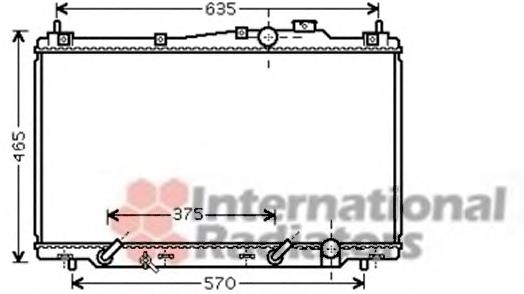 Radiador de esfriamento de motor 25002205 VAN Wezel