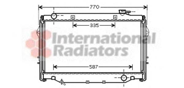 Radiador de esfriamento de motor 53002377 VAN Wezel