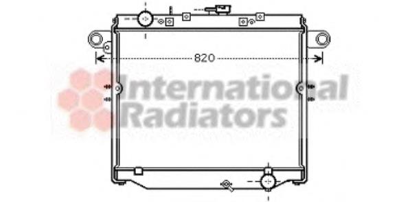 53002379 VAN Wezel radiador de esfriamento de motor