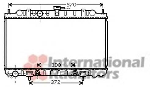 13002289 VAN Wezel radiador de esfriamento de motor