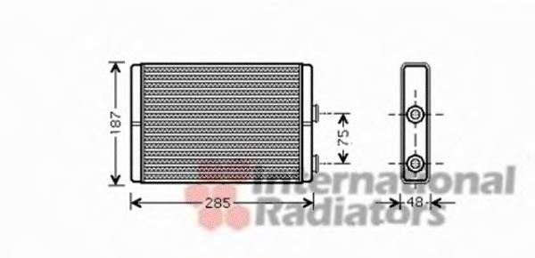 17006325 VAN Wezel radiador de forno (de aquecedor)