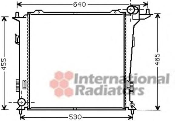 Radiador de esfriamento de motor 82002207 VAN Wezel