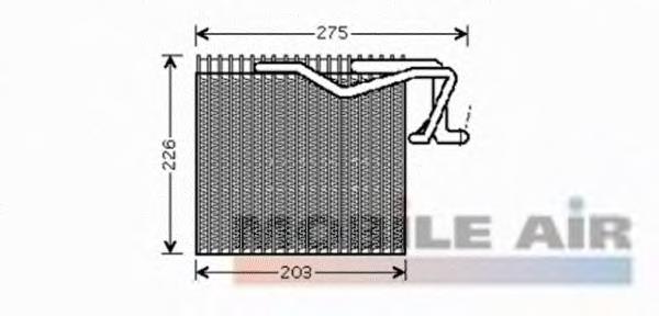 4000V287 VAN Wezel vaporizador de aparelho de ar condicionado