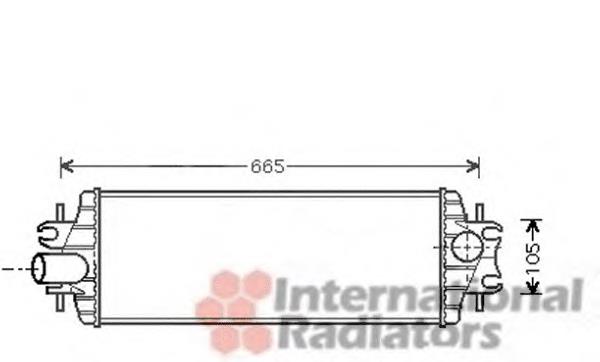 43004358 VAN Wezel radiador de intercooler