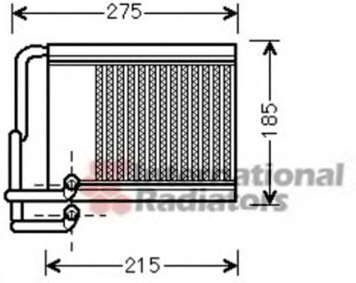 82006213 VAN Wezel radiador de forno (de aquecedor)